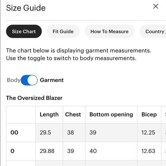 Everlane Oversized Black Blazer size 0 - Picture 5 of 5